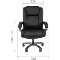 Компьютерное кресло Chairman 410 для руководителя, обивка: текстиль, цвет: черный
