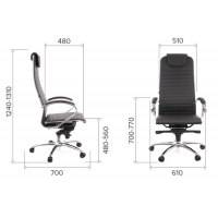Компьютерное кресло Everprof Deco для руководителя, обивка: текстиль, цвет: черный