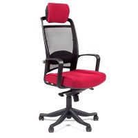 Компьютерное кресло Chairman 283 для руководителя бордовое
