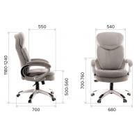 Кресло Everprof Boss T Ткань Серый