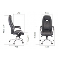 Компьютерное кресло Everprof Drift M для руководителя, обивка: искусственная кожа, цвет: коричневый