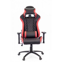 Компьютерное кресло Everprof Lotus S11 игровое, обивка: искусственная кожа, цвет: красный/черный