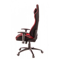 Компьютерное кресло Everprof Lotus S4 игровое, обивка: текстиль, цвет: черный/красный