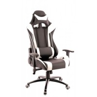 Компьютерное кресло Everprof Lotus S6 игровое, обивка: искусственная кожа, цвет: черный/белый