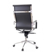 Компьютерное кресло Everprof Rio M для руководителя черное кожа.